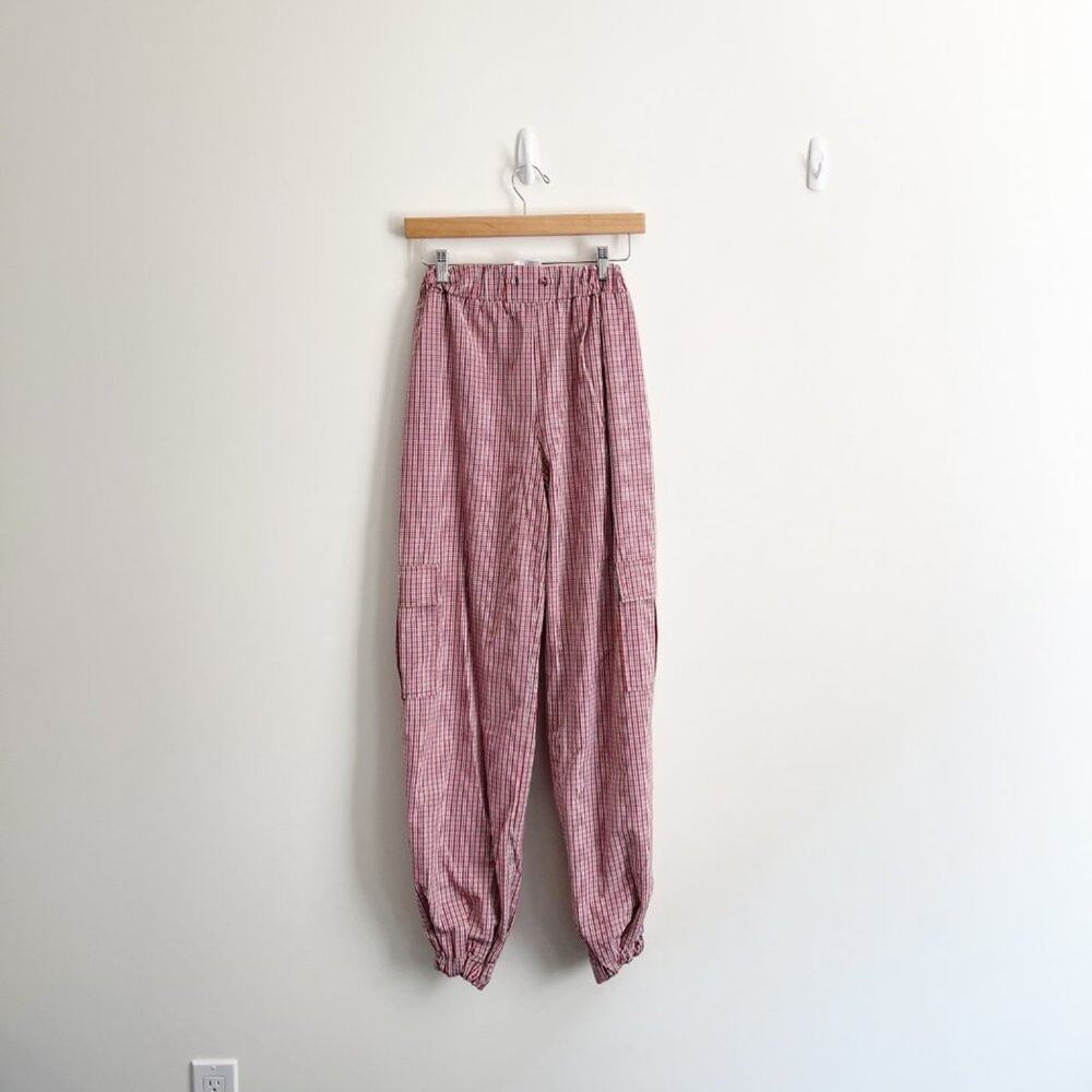 Ragged Priest Plaid Pants womens XS grunge gorpcore utility baddie dark academia